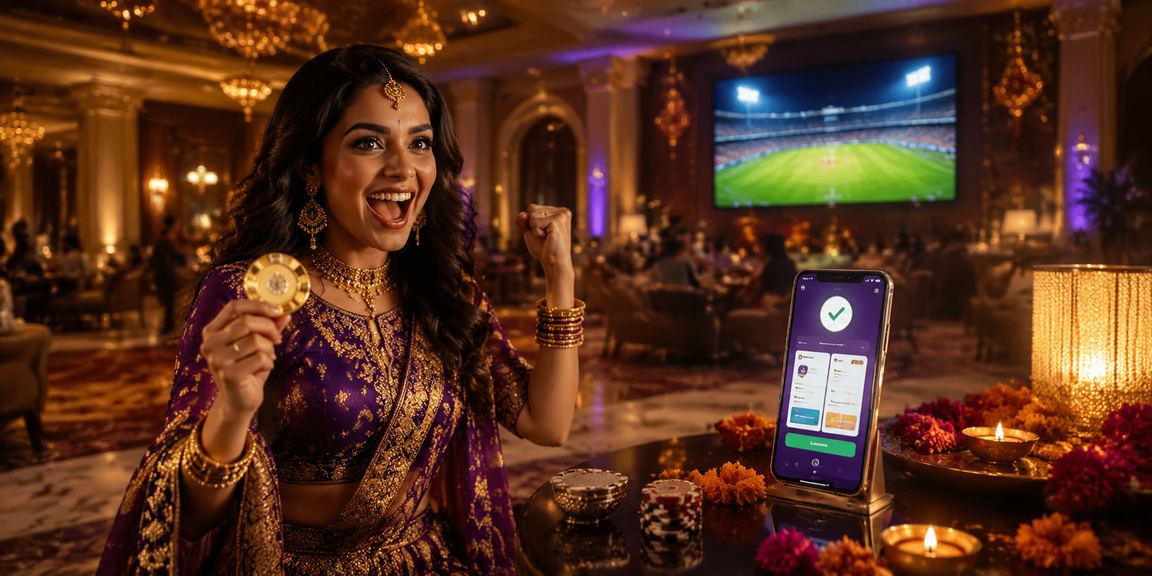 Night market scene showcasing mobile payment in India